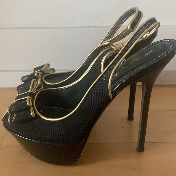 Sergio Rossi Peep Toe Heel - Picture 2 of 6